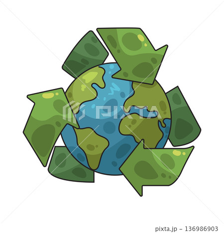 Illustration of Recycle Illustration of Recycle 136986903