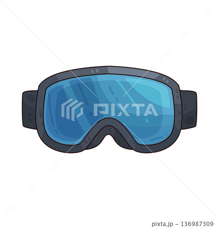 Illustration of Ski Goggles Illustration of Ski Goggles 136987309