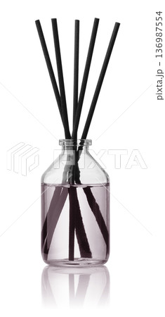Aromatic clear glass reed diffuser bottle Aromatic clear glass reed diffuser bottle 136987554
