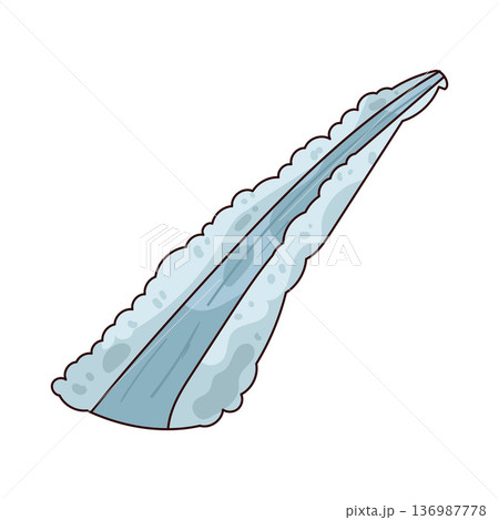 Illustration of Snow Trail Illustration of Snow Trail 136987778