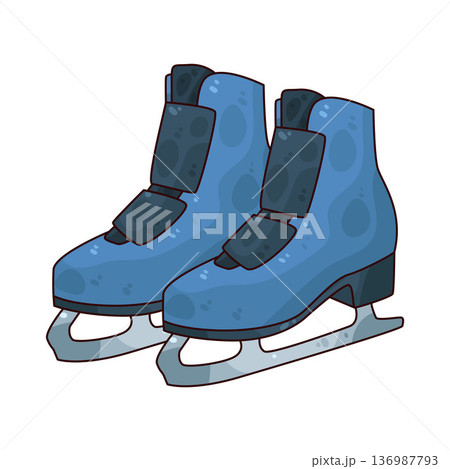 Illustration of Ice Skates 136987793