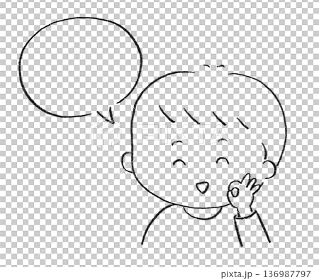 A boy who understands and gives an OK sign A boy who understands and gives an OK sign 136987797
