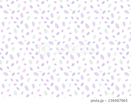 淡い淡い紫色のシームレスなベクターの背景イラスト　花びら 136987865
