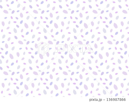 淡い紫色のパターン背景　花びら　ベクター 136987866
