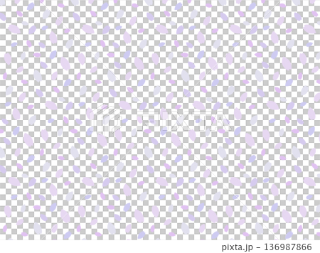 淡い紫色のパターン背景　花びら　ベクター 136987866
