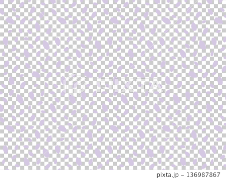 淡い紫色の背景パターン　花びら　ベクター 136987867