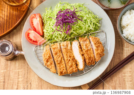 ロースとんかつ定食 136987908