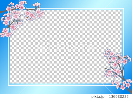 櫻花相框(A4橫向,透明相框,藍色) 櫻花相框(A4橫向,透明相框,藍色) 136988225