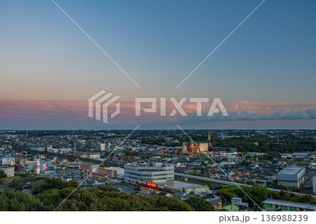 豊橋市の街並み(愛知県) 豊橋市の街並み(愛知県) 136988239