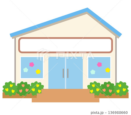 街の施設　店舗　家　お店 136988660