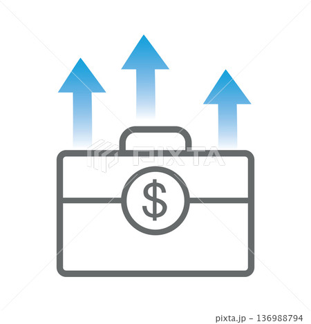 increase icon. High quality design element. Vector icon increase icon. High quality design element. Vector icon 136988794