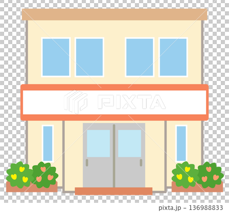 街の施設　店舗　家　お店 136988833