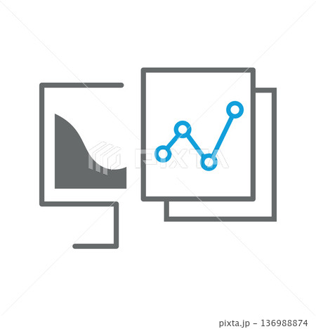 statistics icon. High quality design element. Vector icon 136988874