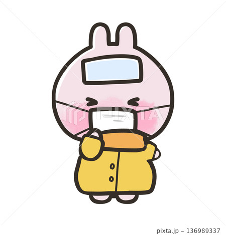 風邪をひいたうさぎ 風邪をひいたうさぎ 136989337