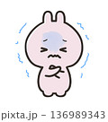 寒気がするうさぎ 136989343