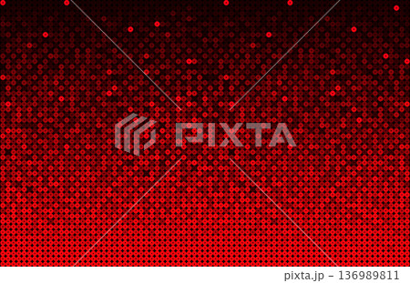 Poster template made red sequins or glitters 136989811
