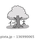会意文字「休」 136990065