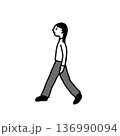 象形文字「人」 136990094