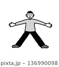 象形文字「大」 136990098