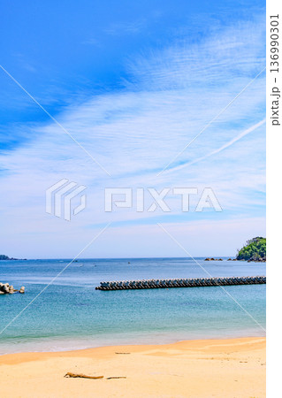 三陸 陸前高田の広田海水浴場 三陸 陸前高田の広田海水浴場 136990301