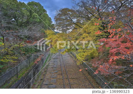 Historic Keage Incline Surrounded by Seasonal Kyoto Scenery Nov 26 2025 Historic Keage Incline Surrounded by Seasonal Kyoto Scenery Nov 26 2025 136990323