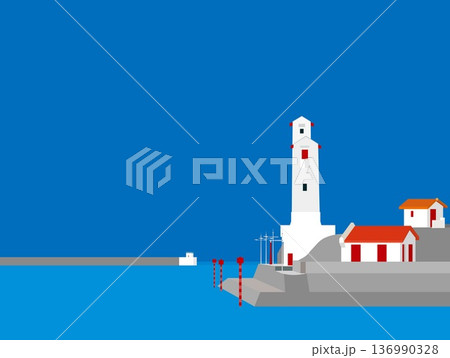 サン・ジャン・ド・リュズ灯台 phare de saint jean de luz バスク フランス サン・ジャン・ド・リュズ灯台 phare de saint jean de luz バスク フランス 136990328