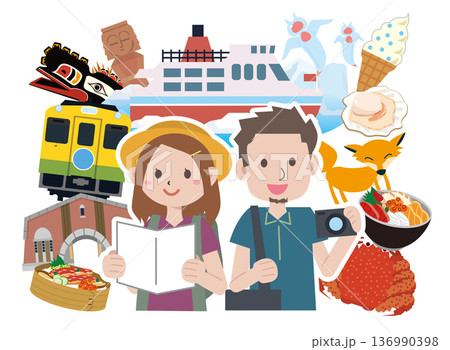 北海道　網走　観光　旅行　 136990398