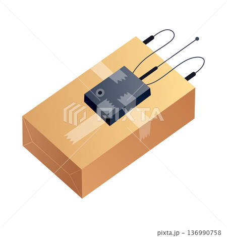 Explosive C4 bomb Vector icon cartoon illustration Explosive C4 bomb Vector icon cartoon illustration 136990758