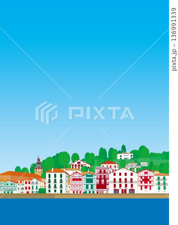 サン・ジャン・ド・リュズ　saint jean de luz　バスク　basque　フランス　夏風景 136991339