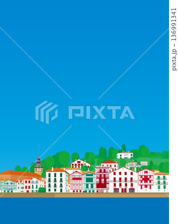 サン・ジャン・ド・リュズ　saint jean de luz　バスク　basque　フランス　夏風景 136991341