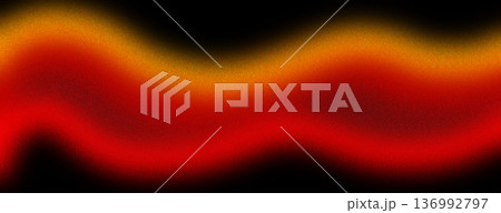 Abstract Red and Yellow Wavy Gradient Background 136992797