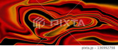 Abstract Red and Yellow Liquid Swirl Background 136992798
