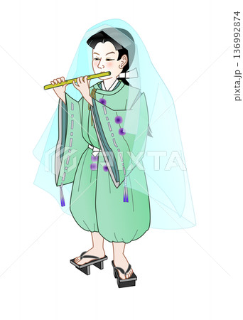 牛若丸　少年時代の源義経 136992874