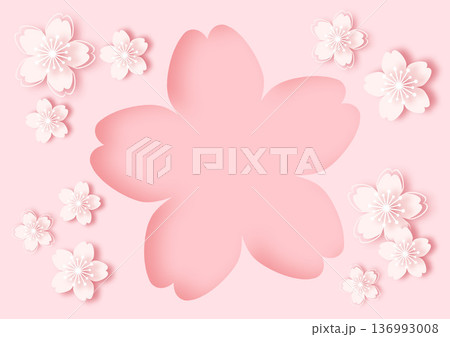 桜の花の背景 桜の花の背景 136993008