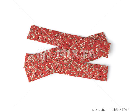 Beetroot crackers, thin rusk beet root bread Beetroot crackers, thin rusk beet root bread 136993765