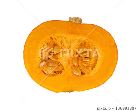 Red kuri squash or hokkaido pumpkin 136993887