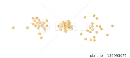 Paprika or red sweet pepper scattered seeds 136993975