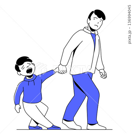 Emotional Moment - Colorful Flat Design Illustration Emotional Moment - Colorful Flat Design Illustration 136994045