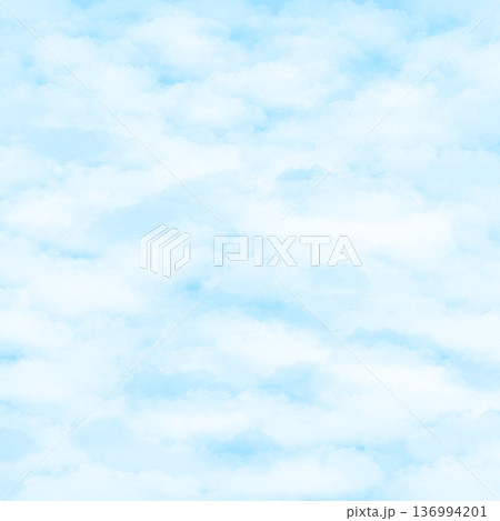 青空と雲をイメージした背景素材 136994201