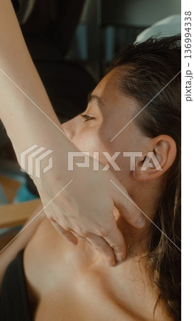 Calm and soothing spa treatment focusing on skin and relaxation Calm and soothing spa treatment focusing on skin and relaxation 136994338