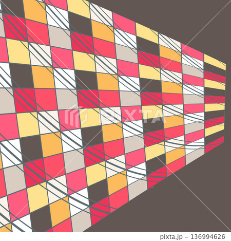 Mid Century Style Geometric Background Mid Century Style Geometric Background 136994626