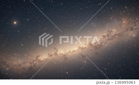 Luminous Horizon Of A Distant Galaxy Shining Through Interstellar Dust Clouds 136995063