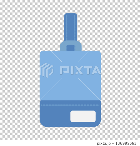 藍色鞋袋插圖 136995663