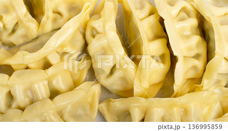 Gyoza chinese dumplings textured pattern 136995859