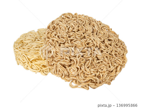 Raw Noodles, Dry Round Ramen Noodle, Uncooked Korea Vermicelli, Chinese Wheat Pasta 136995866
