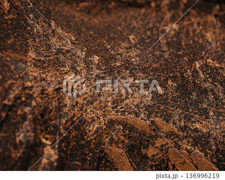 Dark chocolate texture background with natural cocoa surface 136996219