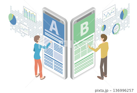 ABテストで比較検証をしている人 136996257