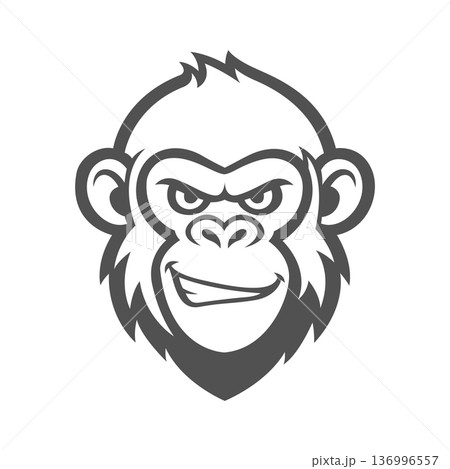 chimpanzee mascot logo vector design template simple and modern style eps 10 chimpanzee mascot logo vector design template simple and modern style eps 10 136996557