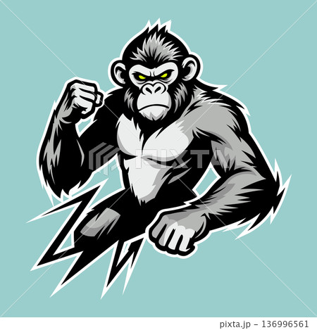 chimpanzee mascot logo vector design template simple and modern style eps 10 chimpanzee mascot logo vector design template simple and modern style eps 10 136996561