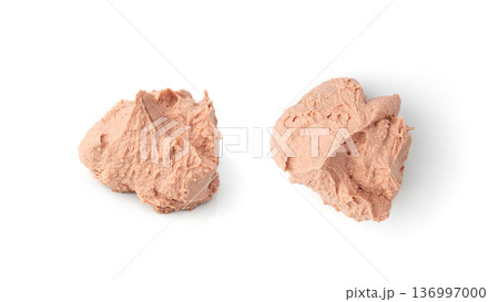 Meat Paste Isolated. Tuna Pate Smear, Liver Mousse, Terrine Spread or Fish Paste Meat Paste Isolated. Tuna Pate Smear, Liver Mousse, Terrine Spread or Fish Paste 136997000